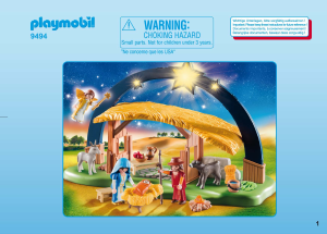 Mode d’emploi Playmobil set 9494 Christmas Crèche avec illumination