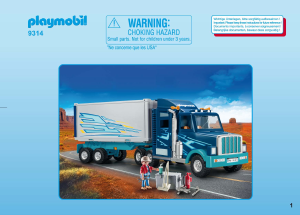 Manual Playmobil set 9314 Traffic Big rig