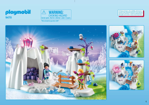 Manual Playmobil set 9470 Fairy Tales Esconderijo do cristal do amor