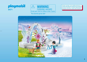 Manual Playmobil set 9471 Fairy Tales Portal de cristal do mundo de inverno