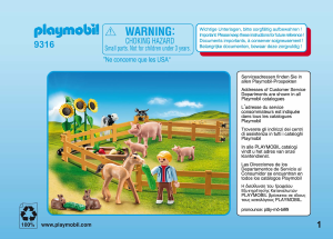 Handleiding Playmobil set 9316 Farm Boerderijdieren