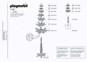 Bedienungsanleitung Playmobil set 7180 Accessories Drei Kiefern
