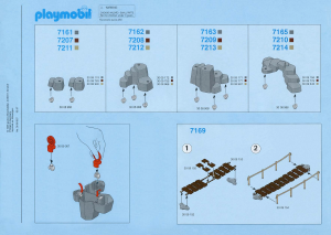 Bedienungsanleitung Playmobil set 7163 Accessories Felsen