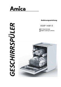 Bedienungsanleitung Amica EGSP 14381 E Geschirrspüler