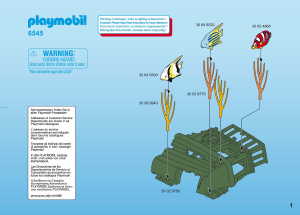 Mode d’emploi Playmobil set 6545 Accessories Récif de corail avec animaux marins