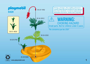 Manual Playmobil set 6420 Accessories Turtle with babies