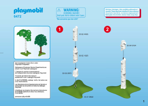 Mode d’emploi Playmobil set 6472 Accessories Deux arbres