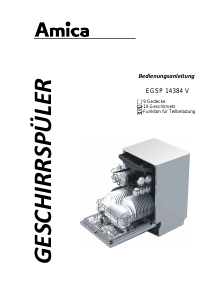 Bedienungsanleitung Amica EGSP 14384 V Geschirrspüler