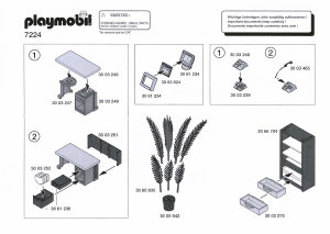 Mode d’emploi Playmobil set 7224 Accessories Meubles de Bureau
