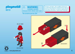 Mode d’emploi Playmobil set 6515 Accessories Magicien avec boîte magique