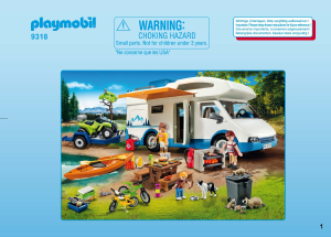 Handleiding Playmobil set 9318 Leisure Campingavontuur