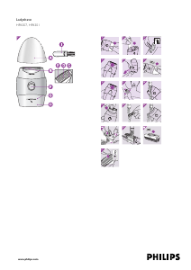 Manual Philips HP6301 Ladyshave Shaver