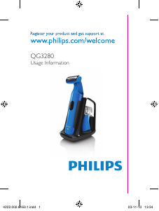 Manual Philips QG3280 Trimmer de barba