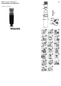 كتيب جهاز تهذيب اللحية QT4021 Philips