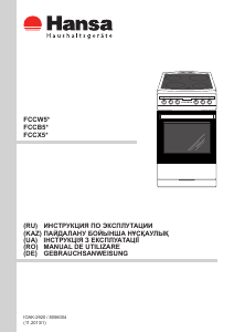 Руководство Hansa FCCW53002 Кухонная плита