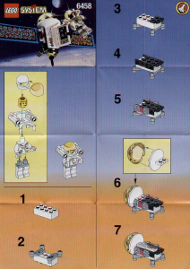 Manual Lego set 6458 Space Port Satellite with astronaut