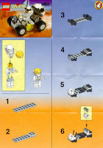 Handleiding Lego set 6463 Space Port Maanlander