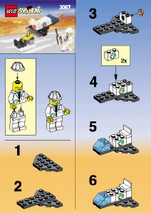 Manual Lego set 3067 Space Port Test shuttle X