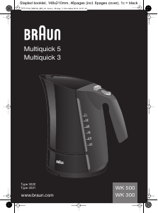 Manual Braun Multiquick 3 Jarro eléctrico