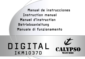 Mode d’emploi Calypso K5697 Digital Montre