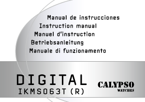 Manual Calypso K5736 Digital Relógio de pulso