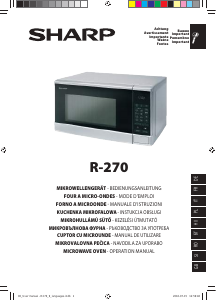 Instrukcja Sharp R-270SLM Kuchenka mikrofalowa