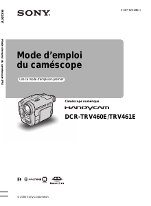 Mode d’emploi Sony DCR-TRV461E Caméscope