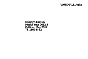 Handleiding Vauxhall Agila (2012)
