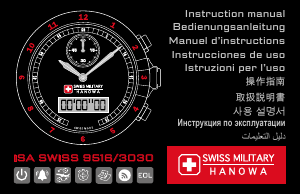 Manuale Swiss Military Hanowa Sword Anadigit Chrono Orologio da polso