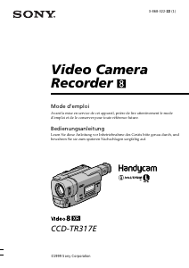 Bedienungsanleitung Sony CCD-TR317E Camcorder