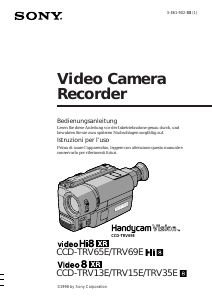 Bedienungsanleitung Sony CCD-TRV15E Camcorder