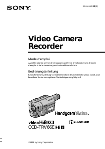 Mode d’emploi Sony CCD-TRV66E Caméscope