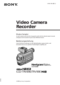 Bedienungsanleitung Sony CCD-TRV89E Camcorder