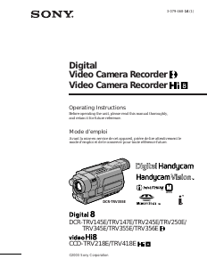 Mode d’emploi Sony DCR-TRV145E Caméscope