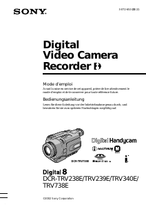 Mode d’emploi Sony DCR-TRV238E Caméscope