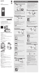 Käyttöohje Sony ICD-SX2000 Äänitallennin