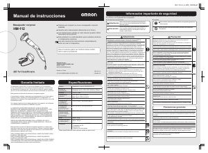 Manual de uso Omron HM-112 Masajeador