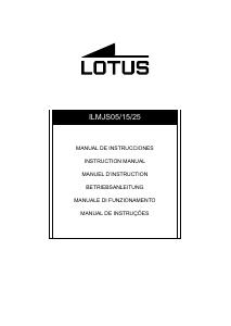 Mode d’emploi Lotus 18526 Chrono Montre