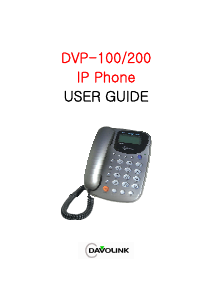 Manual Davolink DVP-100 IP Phone