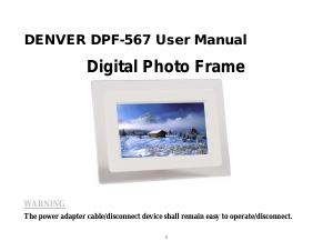 Handleiding Denver DPF-567 Digitale fotolijst