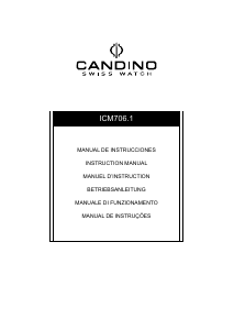 Manual Candino C4686 Relógio de pulso
