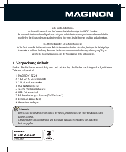 Bedienungsanleitung Maginon SZ 24 Digitalkamera