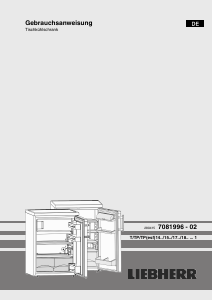 Bedienungsanleitung Liebherr TP 1514 Kühlschrank