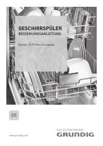 Bedienungsanleitung Grundig Edition 70 TI Geschirrspüler