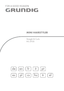 Bedienungsanleitung Grundig HS 2930 Haarglätter