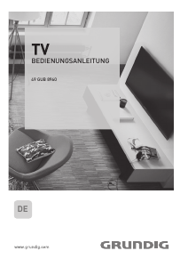 Bedienungsanleitung Grundig 49 GUB 8960 LED fernseher
