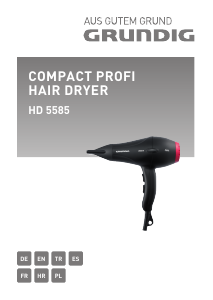 Manual de uso Grundig HD 5585 Secador de pelo