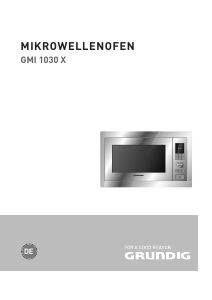 Bedienungsanleitung Grundig GMI 1030 X Mikrowelle