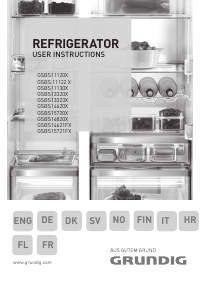 Bedienungsanleitung Grundig GSBS 15721 FX Kühl-gefrierkombination
