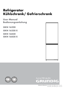 Bruksanvisning Grundig GKN 16830 Kyl-frys
